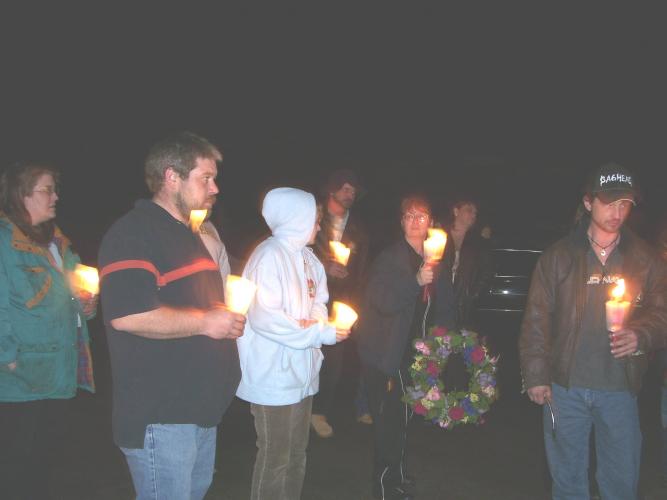 b-day candle lite vigil